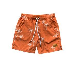 Brontë (Australia) Orange Palm Tree Swim Shorts
